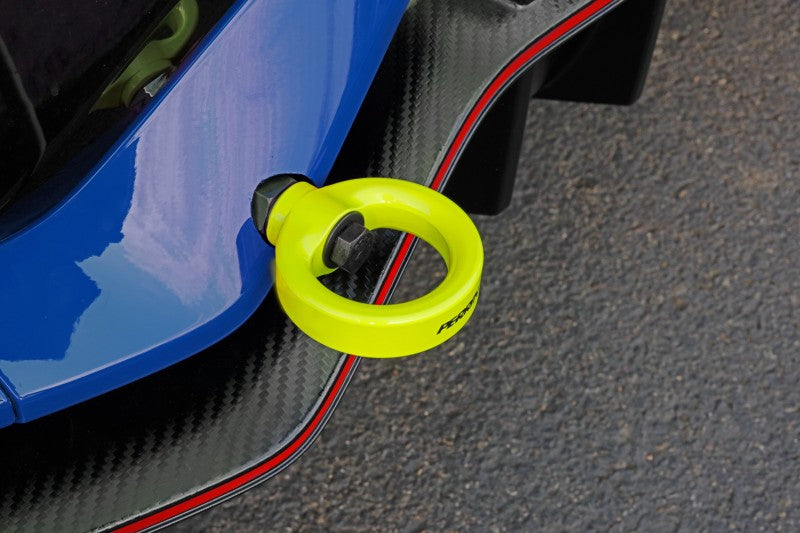 Perrin 10th Gen Civic SI/Type-R/Hatchback Tow Hook Kit (Rear) - Neon Yellow Perrin Performance