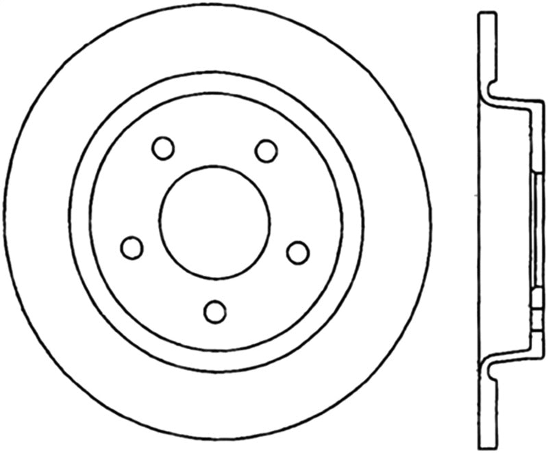 StopTech Power Slot 07-09 Mazdaspeed 3 Slotted CRYO Right Rear Rotor Stoptech