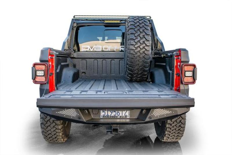 DV8 Offroad 2019+ Jeep Gladiator Universal Stand Up In-Bed Tire Carrier - eliteracefab.com