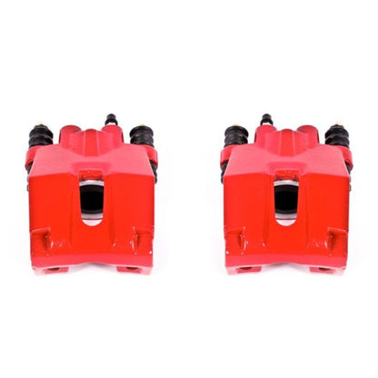 Power Stop 04-11 Ford F-150 Rear Red Calipers w/o Brackets - Pair - eliteracefab.com