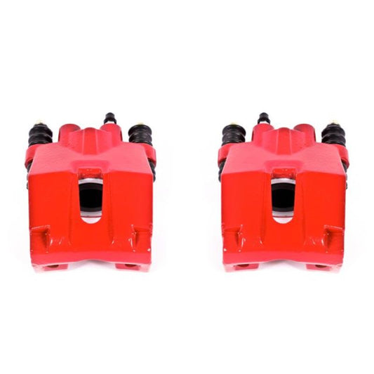 Power Stop 04-11 Ford F-150 Rear Red Calipers w/o Brackets - Pair - eliteracefab.com