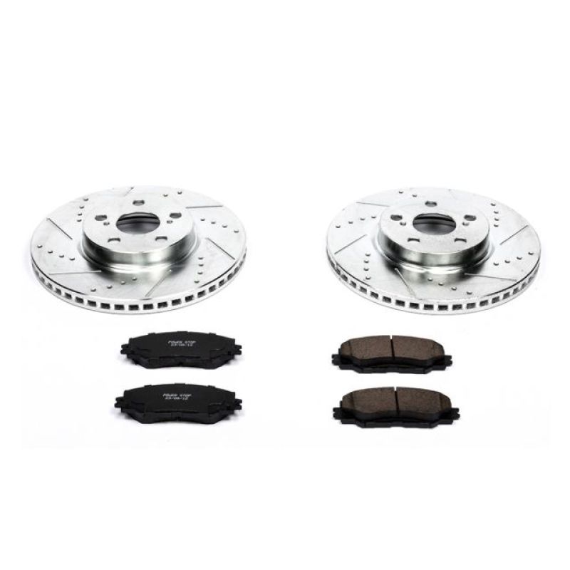 Power Stop 09-10 Pontiac Vibe Front Z23 Evolution Sport Brake Kit - eliteracefab.com