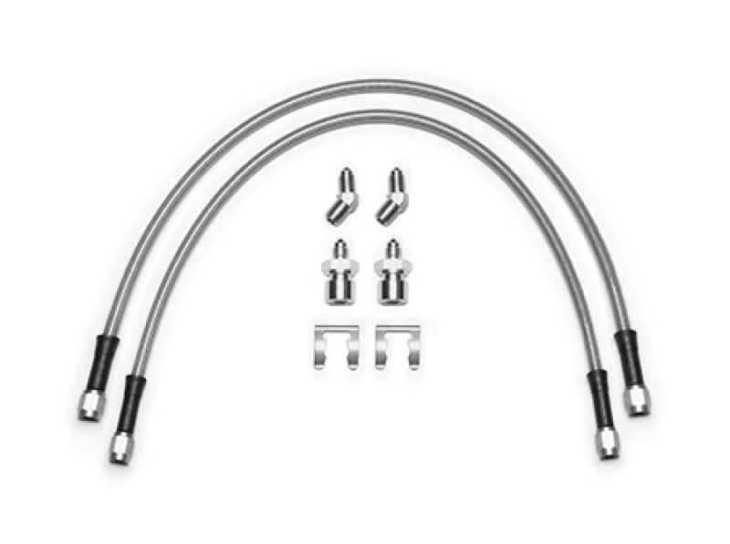 Wilwood 18-22 Jeep JL Flexline Kit 20in -3 M10-1.0 IF 1/8-27 NPT Straight 45 Degree Wilwood