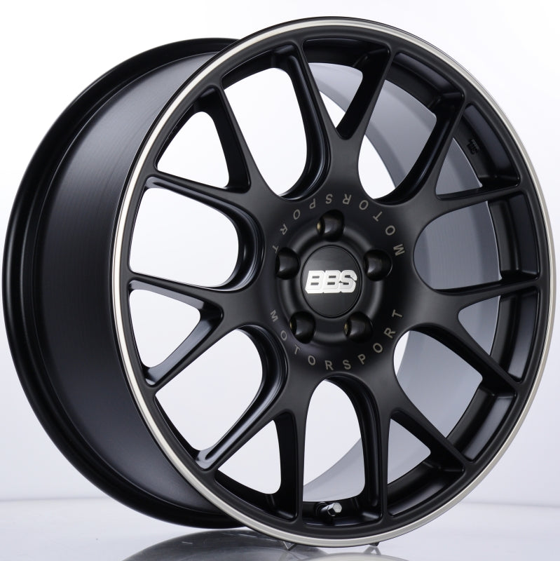 BBS CH-R 19x8.5 5x120 ET32 Satin Black Polished Rim Protector Wheel -82mm PFS/Clip Required CH104BPO