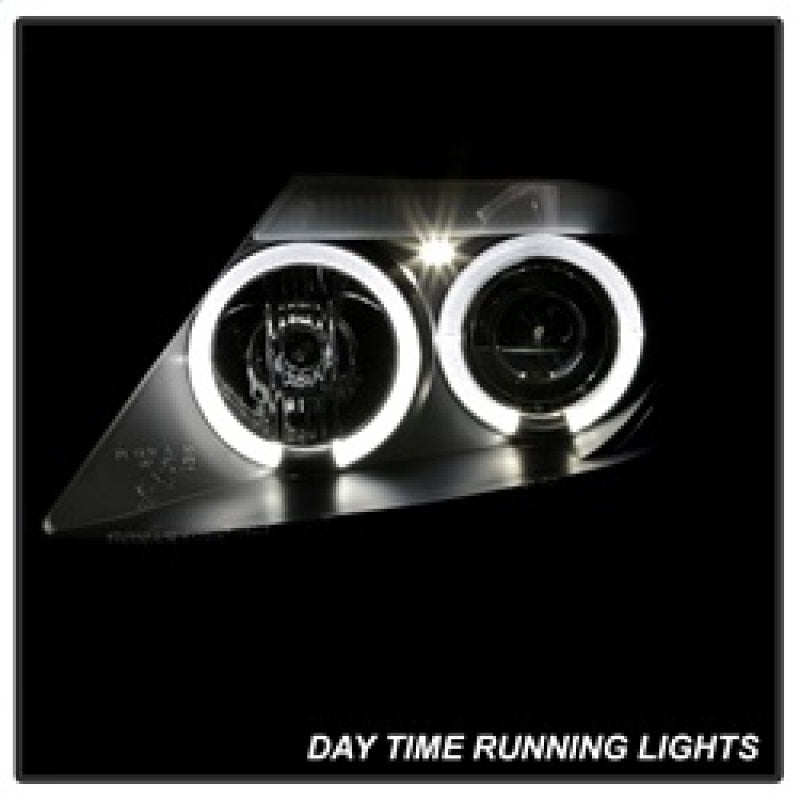 Spyder BMW Z4 03-08 Projector Headlights Xenon/HID Model Only - LED Halo Black PRO-YD-BMWZ403-HID-BK - eliteracefab.com