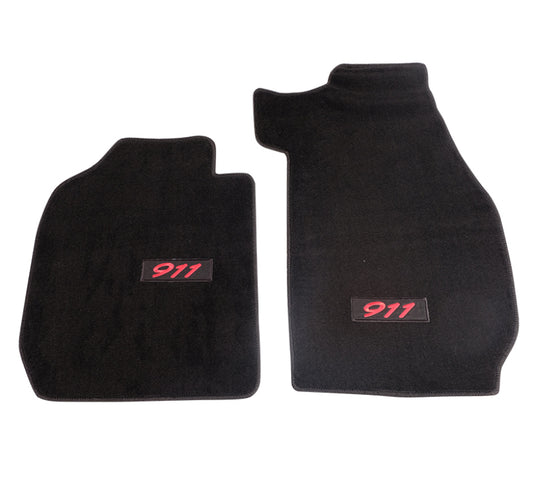NRG Innovations Porsche 911 Emblem Logo Carpet Floor Mats for 1978-1983 Porsche 911 - 2-Piece – FMR-911
