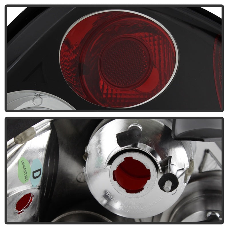 Spyder Hyundai Tiburon 03-05 Euro Style Tail Lights Black ALT-YD-HYT03-BK - eliteracefab.com