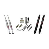 Skyjacker 3in Performance Struts & Rear Blocks U-bolts w/ Black MAX Shocks