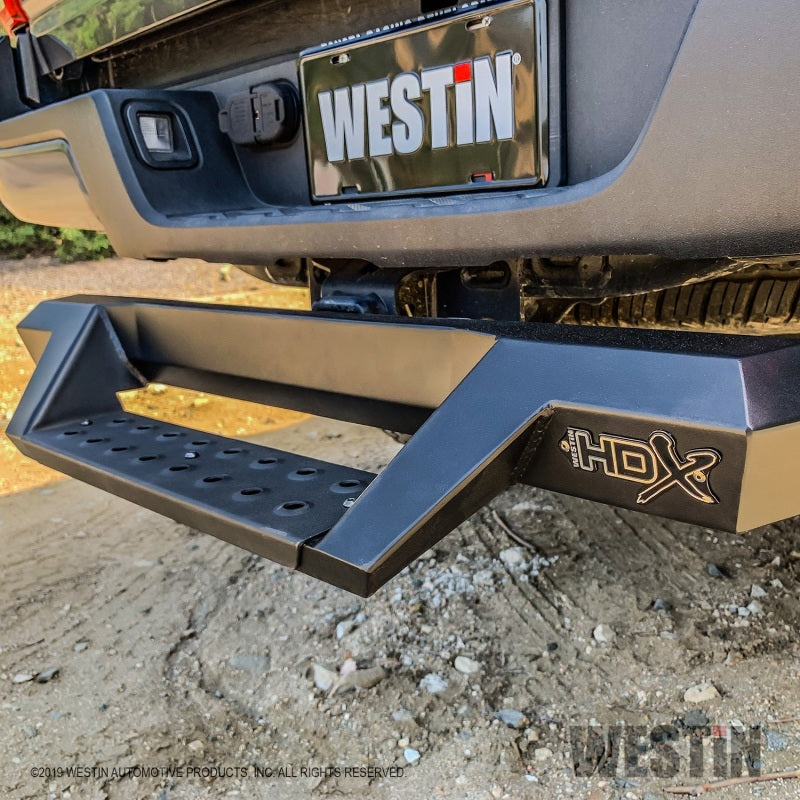 Westin HDX Drop Hitch Step 34in Step 2in Receiver - Textured Black - eliteracefab.com
