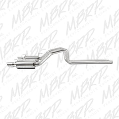 MBRP 05-09 Ford Shelby GT500 / GT Dual Split Rear Street Version 4in Tips T409 Exhaust System - eliteracefab.com