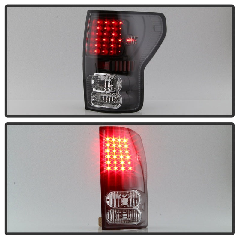 Xtune Toyota Tundra 07-13 LED Tail Lights Black ALT-ON-TTU07-LED-BK - eliteracefab.com