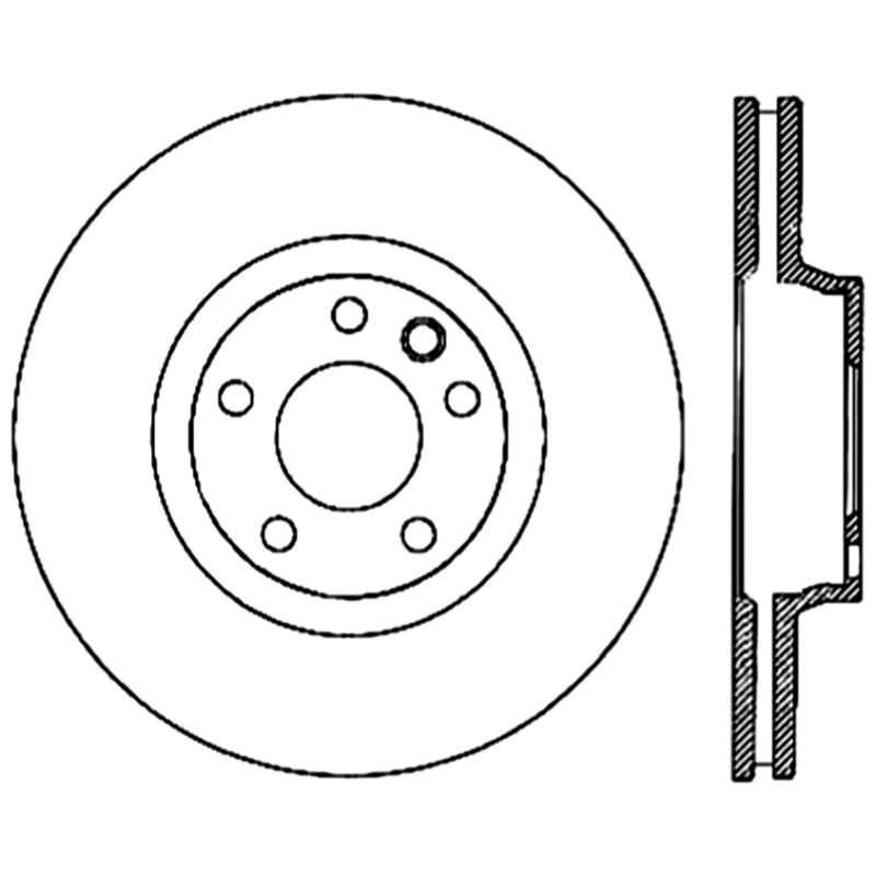 Centric Premium 03-18 Porsche Cayenne Front Right CRYO-STOP Rotor