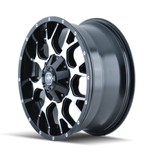 Load image into Gallery viewer, Mayhem 8015 Warrior 18x9 / 6x135 BP / -12mm Offset / 106mm Hub Black/Machined Face Wheel