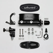 Load image into Gallery viewer, Wilwood HV Tandem M/C Kit w L/H Bracket &amp; Prop Valve - 1in Bore Black - eliteracefab.com