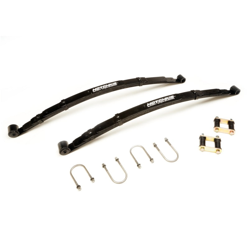 Hotchkis 67-70 Ford Mustang Coupe and Convertible 1 1/2in Drop Leaf Springs w/ Shackles and Hardware - eliteracefab.com