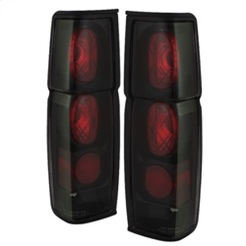 Spyder Nissan Hardbody 86-97 Euro Style Tail Lights Black Smoke ALT-YD-NH86-BSM - eliteracefab.com