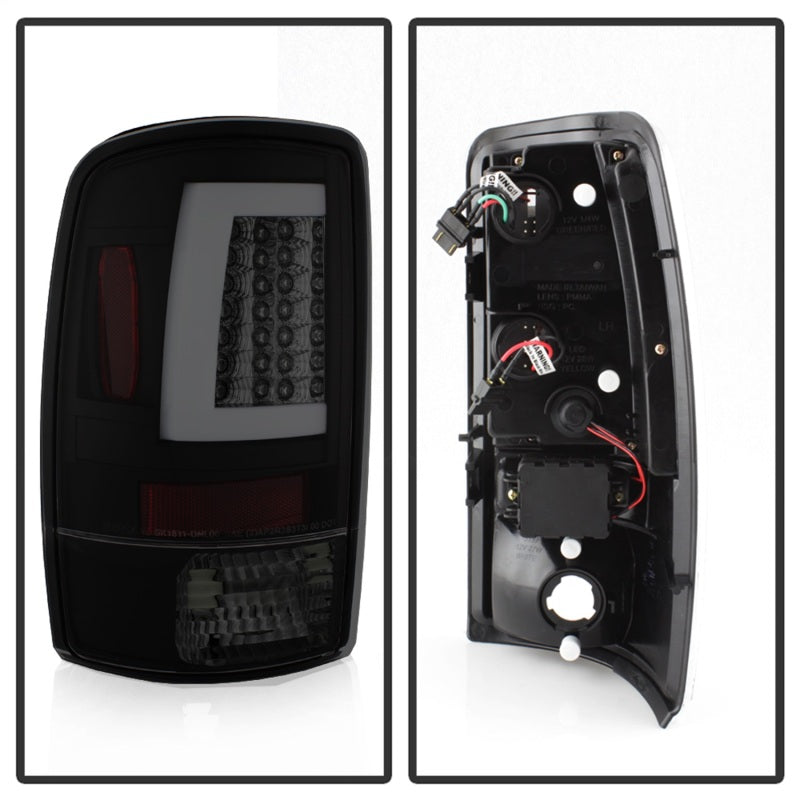 Spyder 00-06 GMC Yukon/Yukon XL V2 Light Bar LED Tail Lights - Blk Smoke (ALT-YD-CD00V2-LBLED-BSM) - eliteracefab.com