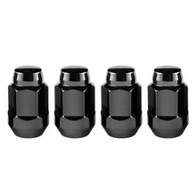 Load image into Gallery viewer, McGard Hex Lug Nut (Cone Seat Bulge Style) 1/2-20 / 3/4 Hex / 1.45in. Length (4-pack) - Black - eliteracefab.com