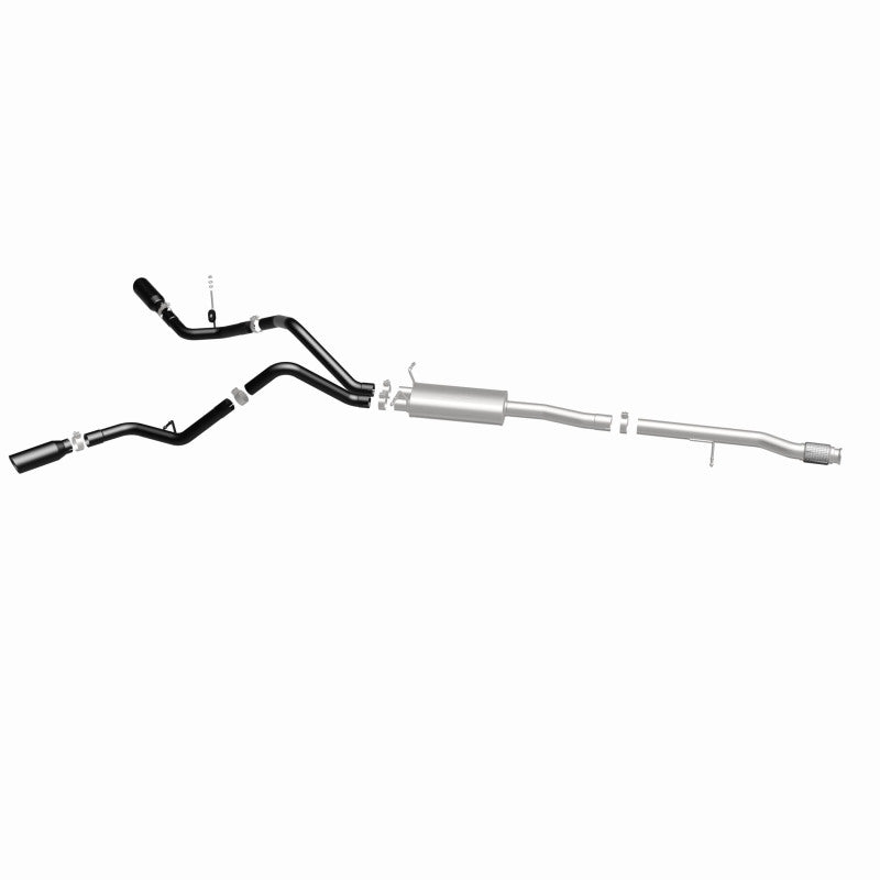 MagnaFlow SYS Cat-Back 3.5in Black Dual Split Rear Tips 14-15 Chevy Silverado/GMC Sierra 4.3L-5.3L Magnaflow