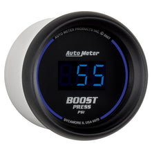 Load image into Gallery viewer, Autometer Cobalt Digital 52mm Digital 5-60 PSI Boost Gauge.