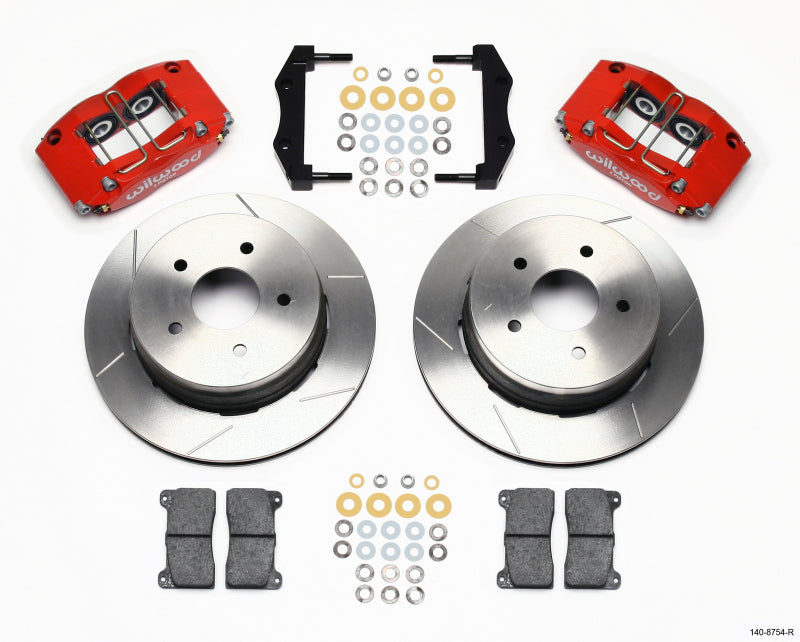 Wilwood Dynapro Radial Rear Kit 12.19in Drilled Red 2004-2006 Pontiac GTO Wilwood