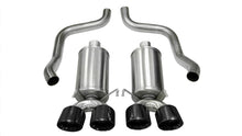 Load image into Gallery viewer, Corsa Black Xtreme Axle-Back Exhaust w/Dual Black 3.5in Tips 09-13 Chevrolet Corvette C6 6.2L V8 - eliteracefab.com