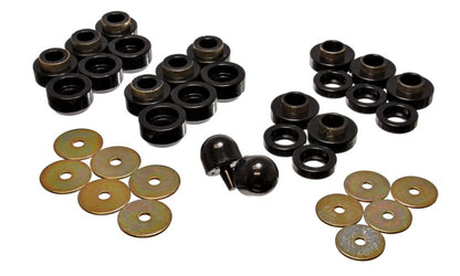 Energy Suspension 97-06 Jeep Wrangler YJ & TJ Black Body(cab) Mount Set - eliteracefab.com