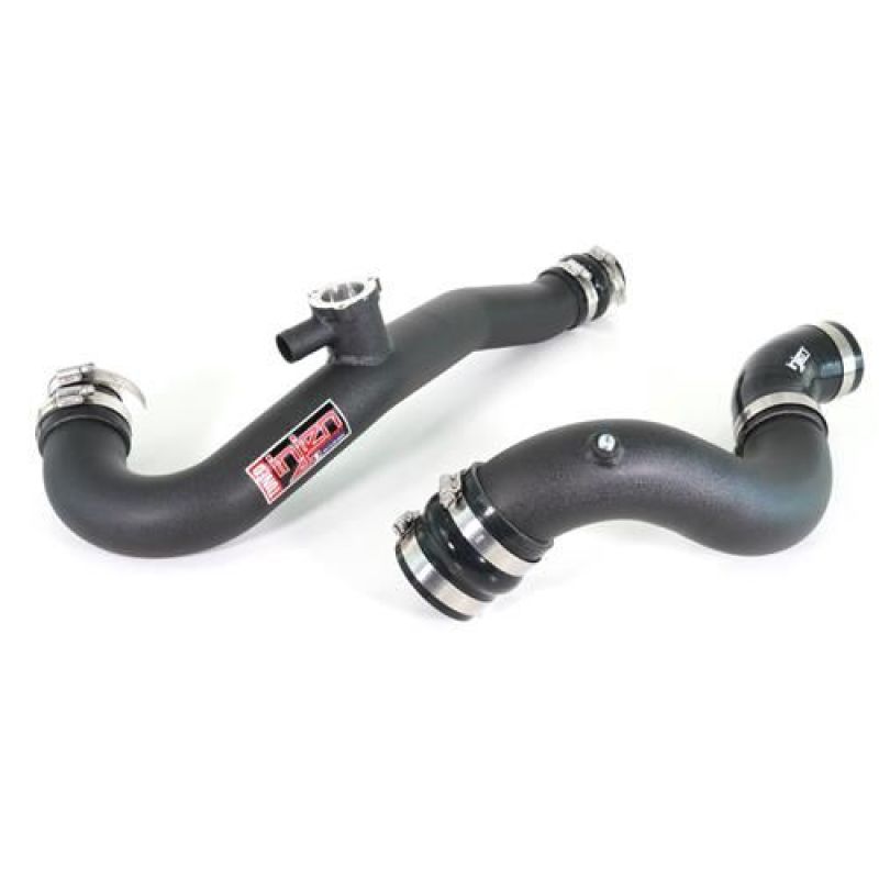 Injen 15-19 Ford Mustang 2.3L EcoBoost Aluminum Intercooler Piping Kit - Wrinkle Black - eliteracefab.com