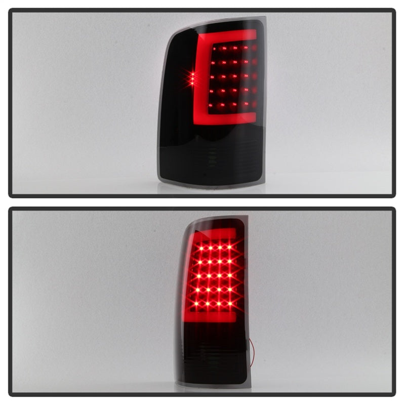 xTune 07-13 GMC Sierra 1500 LED Tail Lights - Black Smoke (ALT-ON-GS07-G2-LED-BSM) - eliteracefab.com