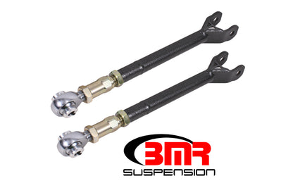 BMR 08-17 CHALLENGER LOWER TRAILING ARMS W/ ON-CAR ADJ. ROD ENDS - BLACK HAMMERTONE - eliteracefab.com