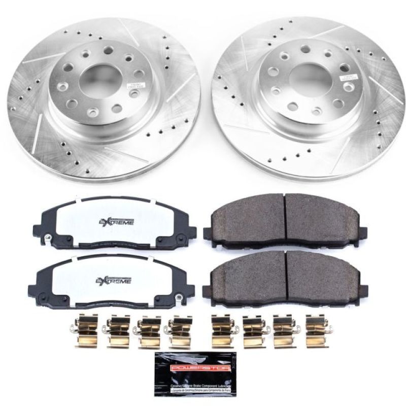 Power Stop 18-19 Jeep Wrangler Front Z36 Truck & Tow Brake Kit PowerStop