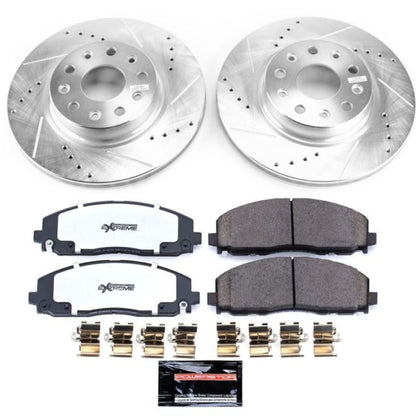Power Stop 18-19 Jeep Wrangler Front Z36 Truck & Tow Brake Kit PowerStop