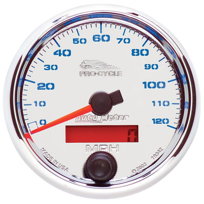 Autometer Pro-Cycle Gauge Speedo 2 5/8in 120 Mph Elec Chrome 19342