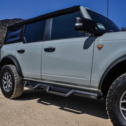 Westin/HDX 2021+ Ford Bronco Drop Nerf Step Bars - Textured Black - eliteracefab.com