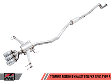 Load image into Gallery viewer, AWE Tuning 2017+ Honda Civic Type R Touring Edition Exhaust w/Front Pipe &amp; Triple Chrome Silver Tips - eliteracefab.com