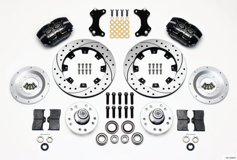 Wilwood Dynapro Dust-Boot Front Kit 12.19in Drilled WWE ProSpindle Wilwood