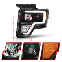 Load image into Gallery viewer, ANZO 2009-2014 Ford F-150 Projector Light Bar H.L Black Amber - eliteracefab.com