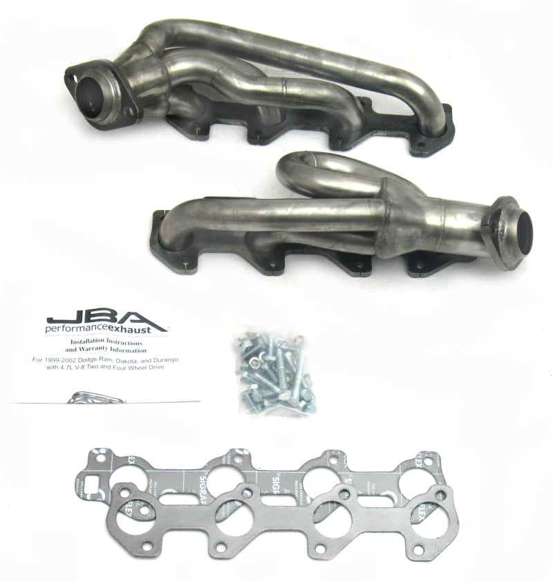 JBA 02-03 Dodge RAM 4.7L PowerTech 1-1/2in Primary Raw 409SS Cat4Ward Header JBA