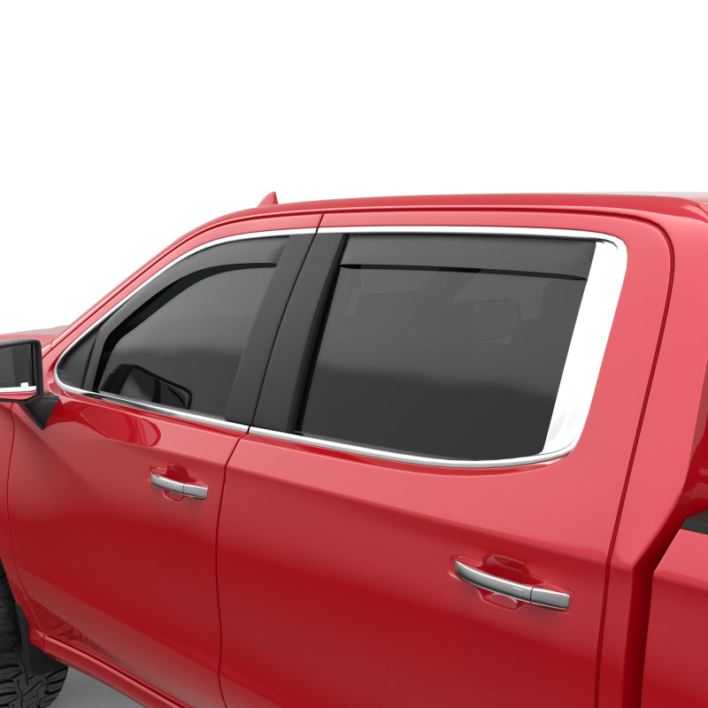 EGR 2019 Chevy 1500 Double Cab In-Channel Window Visors - Matte