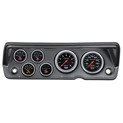 Autometer Sport-Comp 70-76 Duster/ Demon/ Dart Dash Kit 6pc Tach / MPH / Fuel / Oil / WTMP / Volt 7031-SC