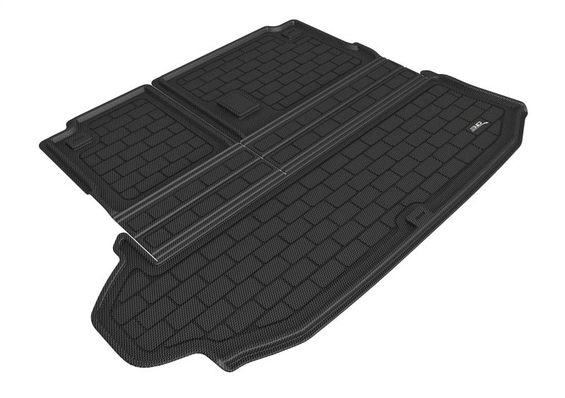 3D MAXpider 20-21 Toyota Highlander No Subwoofer Kagu Seat Back Protector Cargo Liner - Black 3D MAXpider