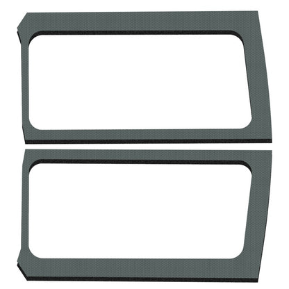 DEI 18-23 Jeep Wrangler JL 2-Door Boom Mat Rear Side Window Trim - 2 Piece - Gray DEI