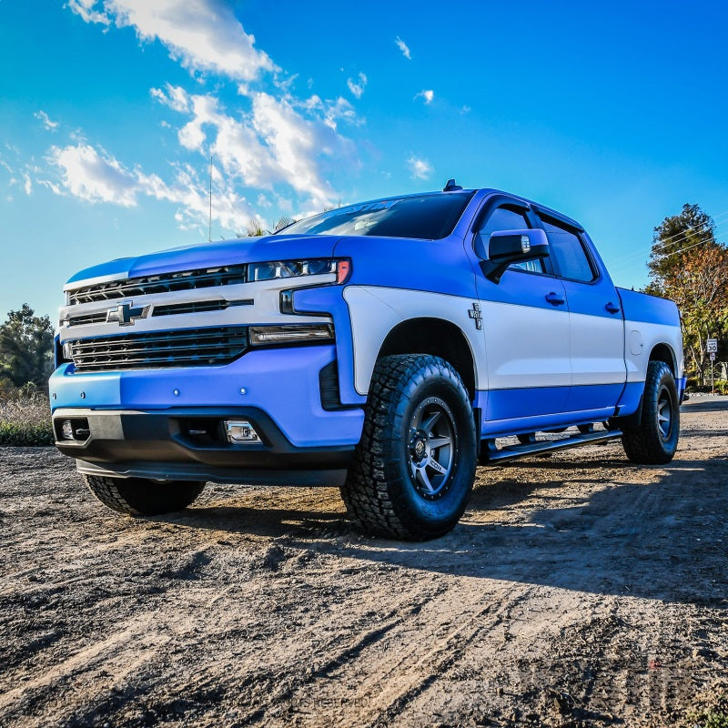 Westin 2019 Chevrolet Silverado/Sierra 1500 Crew Cab Non LD PRO TRAXX 5 Oval Nerf Step Bars - Black - eliteracefab.com