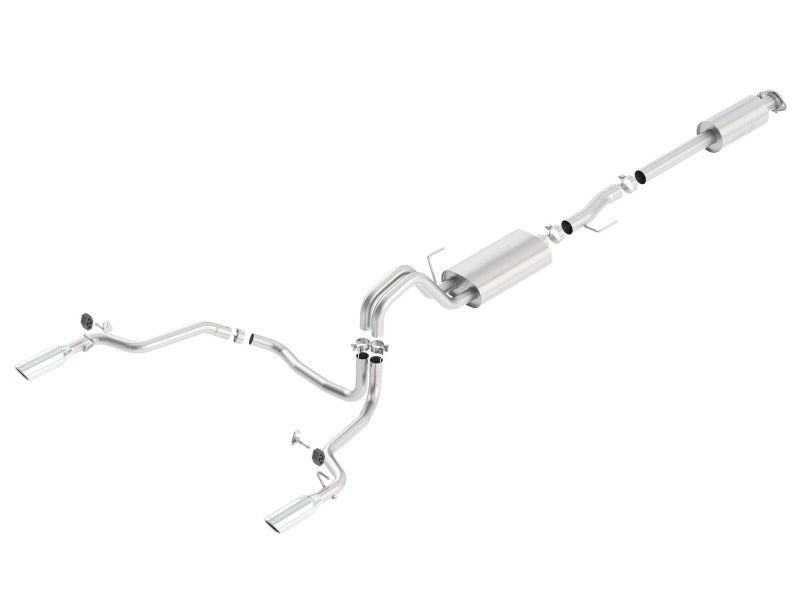 Borla 15-16 Ford F-150 3.5L EcoBoost Ext. Cab Std. Bed Catback Exhaust S-Type Single Split Rear Exit - eliteracefab.com