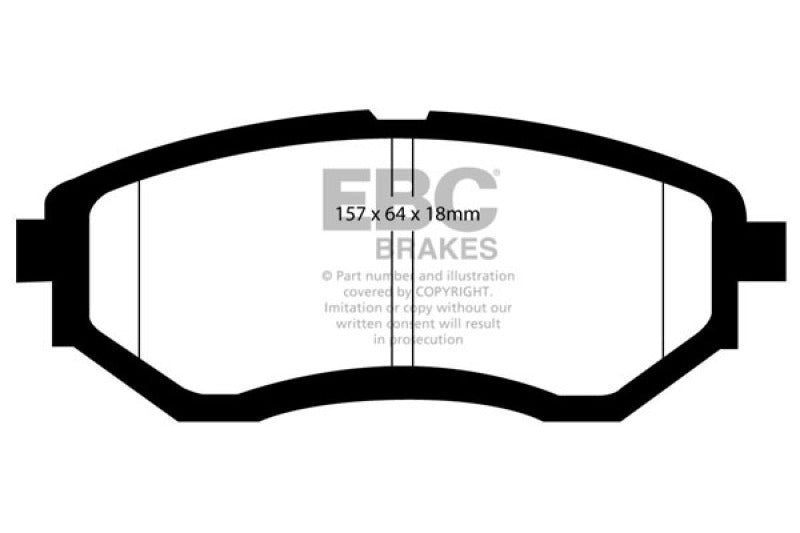 EBC 13+ Subaru Forester 2.0 Turbo Greenstuff Front Brake Pads - eliteracefab.com