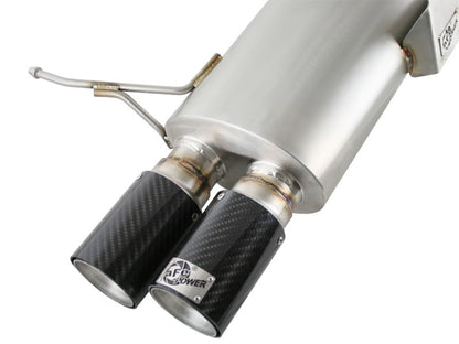 aFe MACHForce XP Exhaust Cat-Back 2.5in Dia Carbon Fiber Tips SS-304 07-13 BMW M3 (E92/93) V8 4.0L aFe