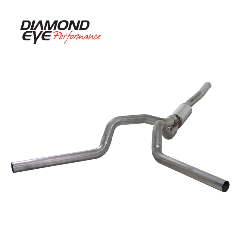 Diamond Eye KIT 4in CB MFLR RPLCMENT PIPE DUAL SS: 2006-2007.5 CHEVY/GMC 6.6L 2500/3500 Diamond Eye Performance
