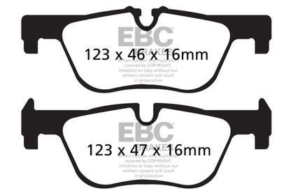 EBC Ultimax2 Rear Brake Pads - UD1613 EBC