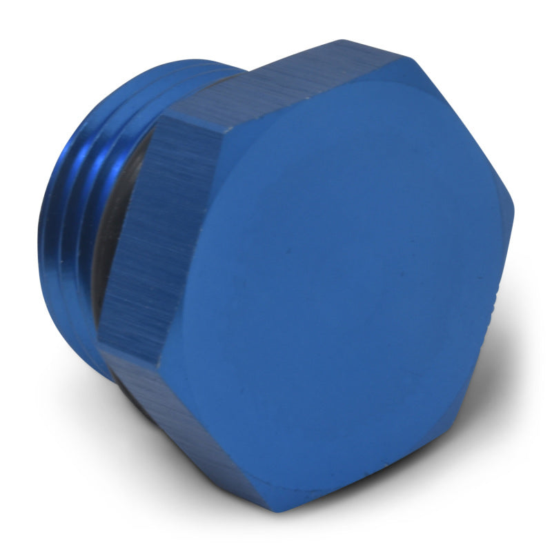 Russell Performance -8 AN Straight Thread Plug (Blue)