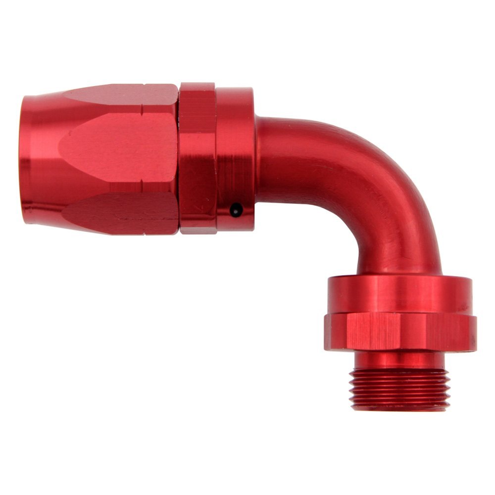 Vibrant -6AN Female to -10 ORB Swivel Adapter w/ O-Ring - Anodized Black.